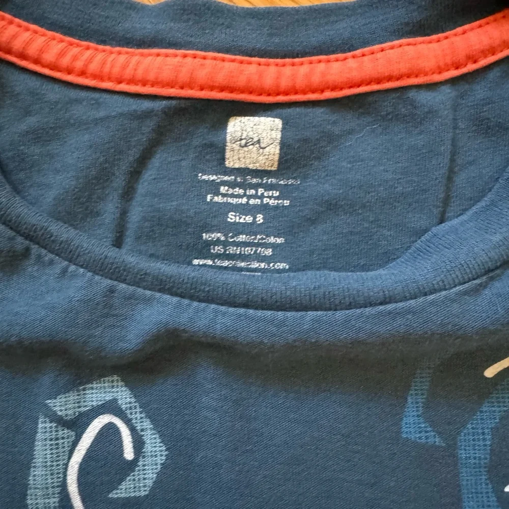 Tea Collection Blue and Orange Fish Graphic Tee - Picture 3 of 4